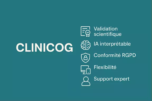 Illustration : tableau de bord des solutions CLINICOG