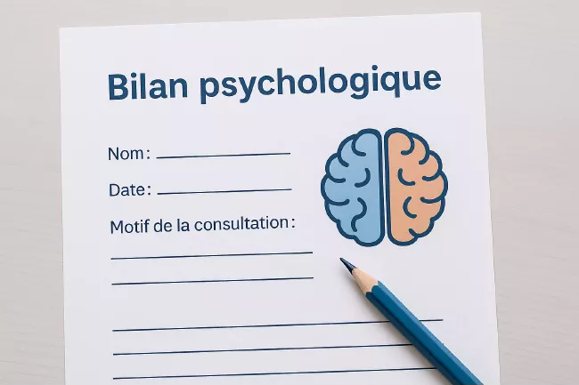 Illustration d'un bilan psychologique