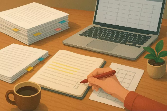 Illustration : relecture d’un manuscrit scientifique