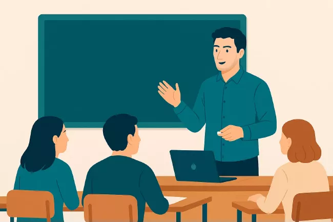 Illustration d’un cours magistral